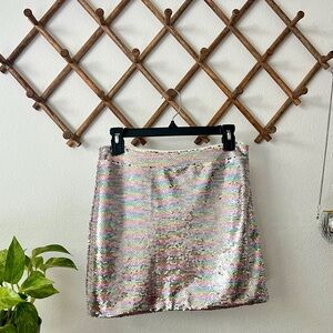 Pastel Sequin Skirt